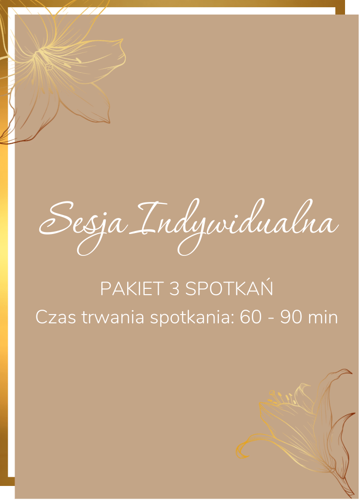Sesja indywidualna - PAKIET 3 SPOTKAŃ